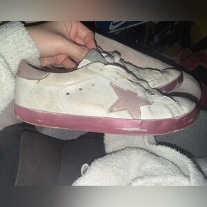 Golden Goose X BONPOINT White & Pink Star Sneakers 👟 🤍🩷 size 4/4.5!
